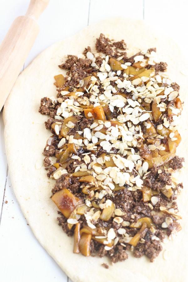 Cinnamon roll de melocotón