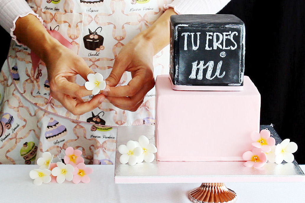 flores de azúcar de relleno