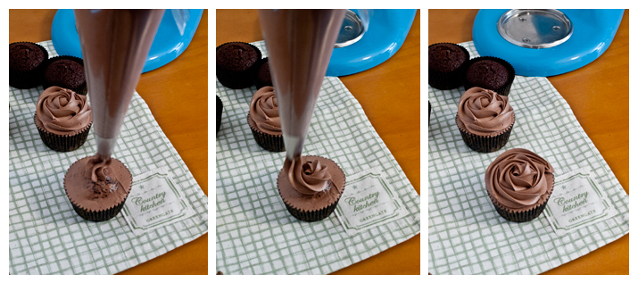 Cupcakes de chocolate y café