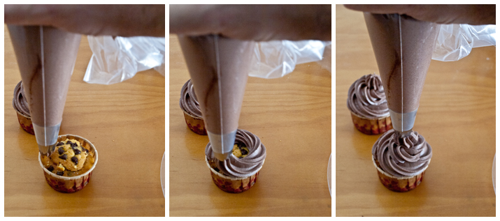 Cupcakes de chocolate y calabaza