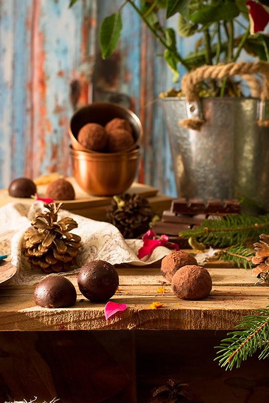 Cómo hacer trufas de chocolate