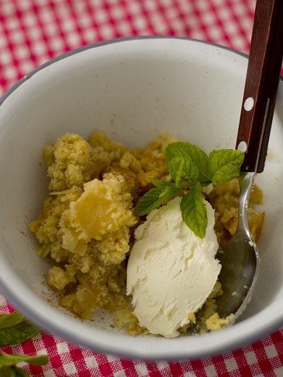 tarta crumble de manzana tarta crumble de manzana