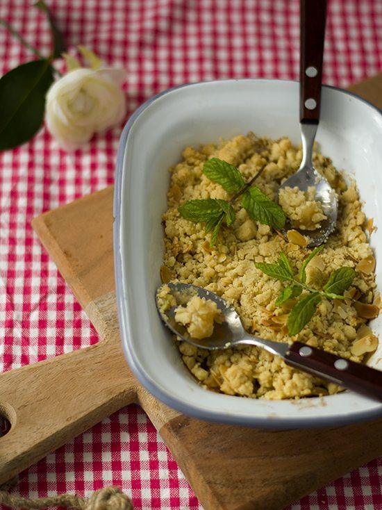 tarta crumble de manzana tarta crumble de manzana