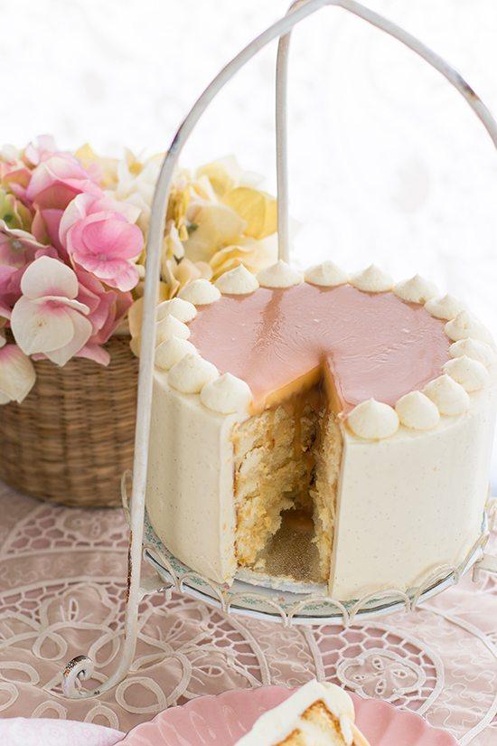 Pastel de caramelo y crema Pastel de caramelo y crema