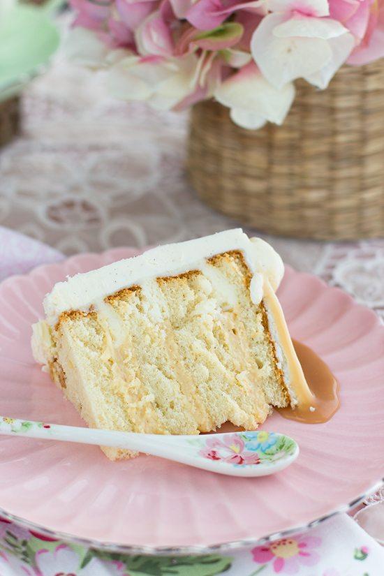 Pastel de caramelo y crema Pastel de caramelo y crema