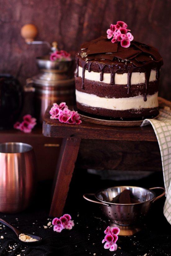 Tarta de Brownie con Queso, Coco y Nueces 1 Tarta de Brownie con Queso, Coco y Nueces 1