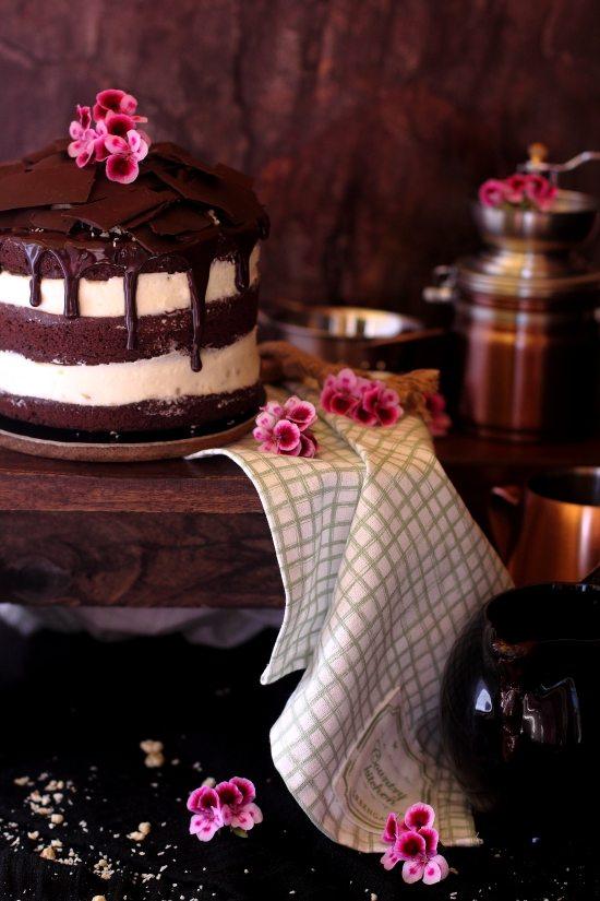 Tarta de Brownie con Queso, Coco y Nueces 3 Tarta de Brownie con Queso, Coco y Nueces 3