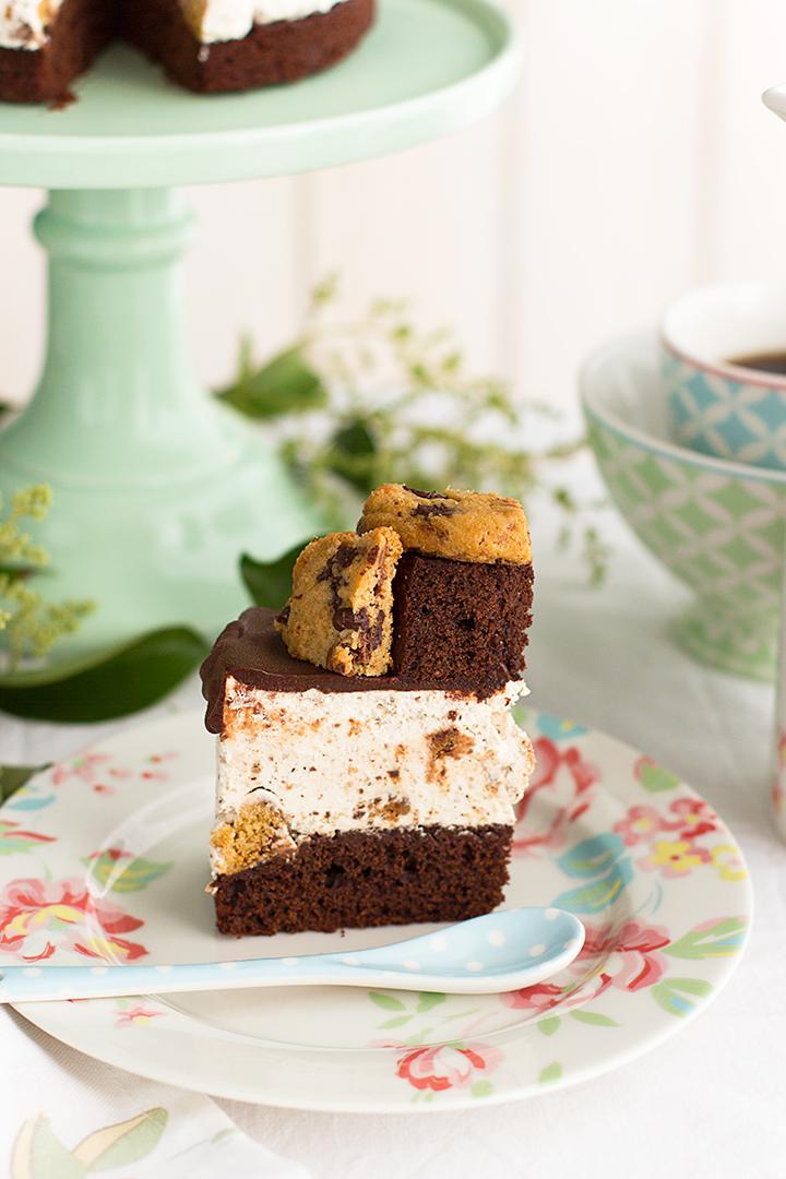 tarta helada de cookies y brownie tarta helada de cookies y brownie