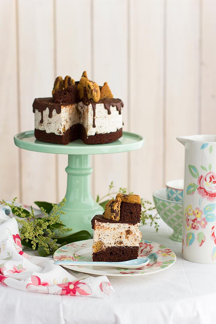 tarta helada de cookies y brownie tarta helada de cookies y brownie