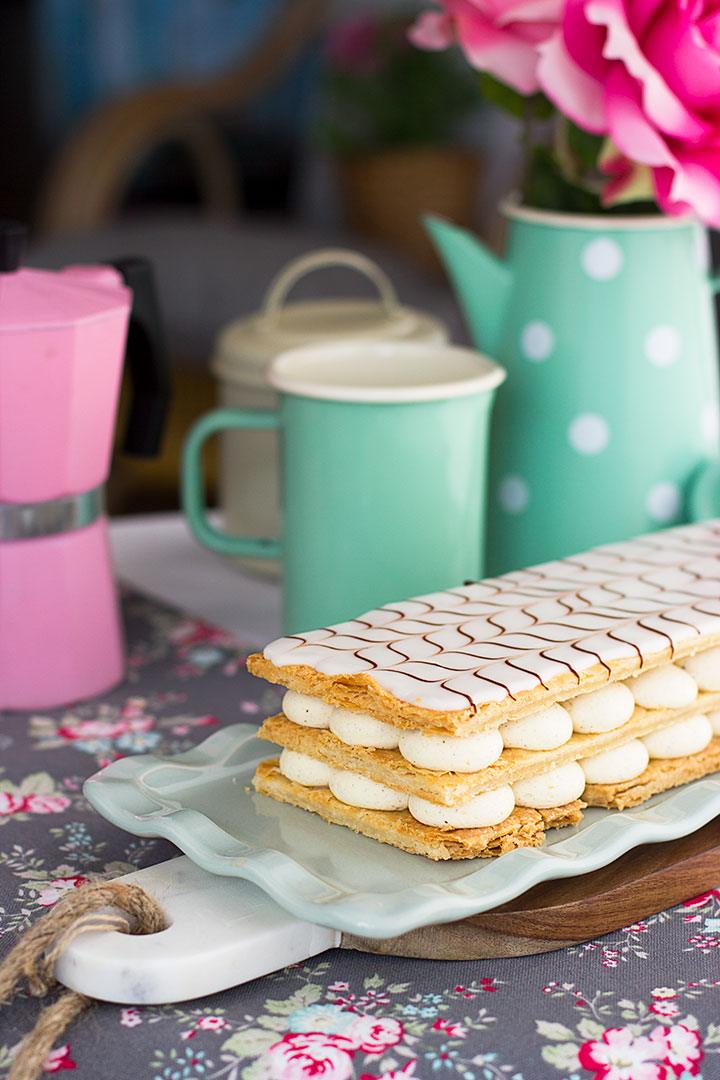 Milhojas de crema