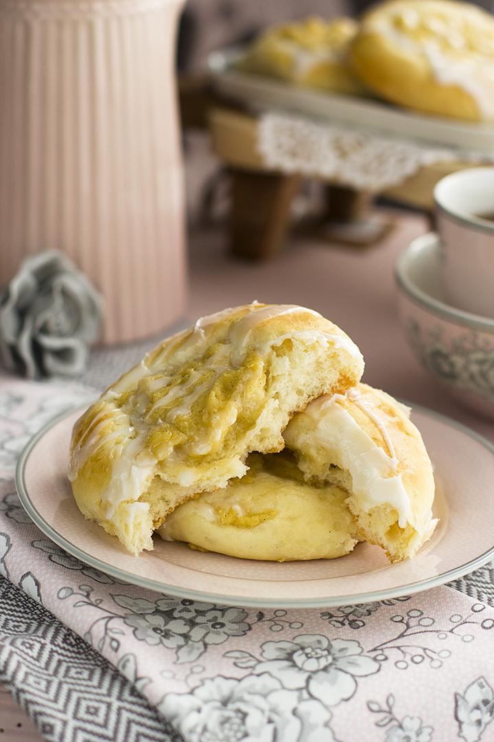 Bollos Noruegos de Vanilla y Crema Bollos Noruegos de Vanilla y Crema