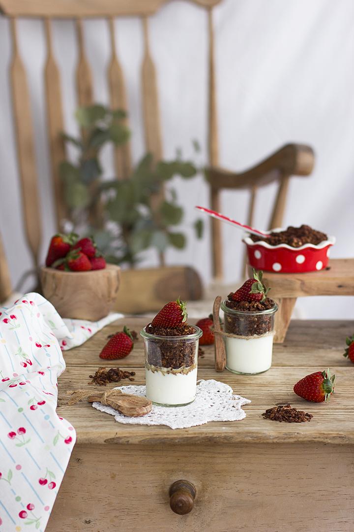 Como hacer Granola de Chocolate casera Como hacer Granola de Chocolate casera