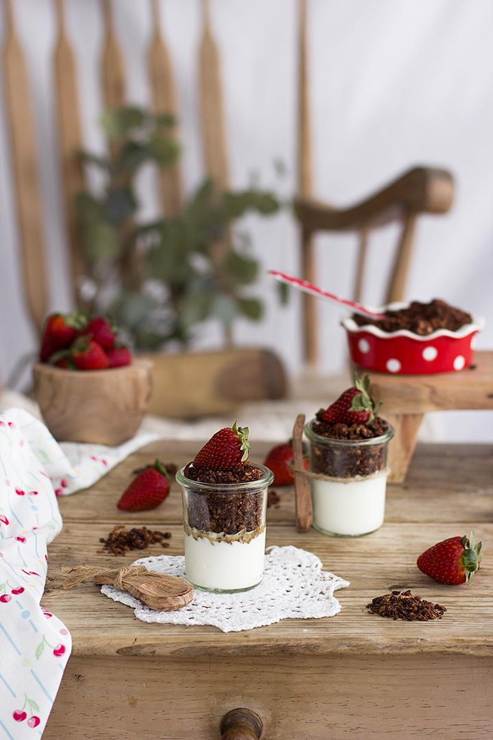 Como hacer Granola de Chocolate casera Como hacer Granola de Chocolate casera