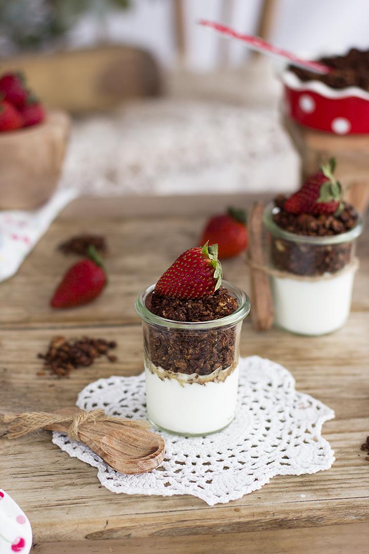 Como hacer Granola de Chocolate casera Como hacer Granola de Chocolate casera