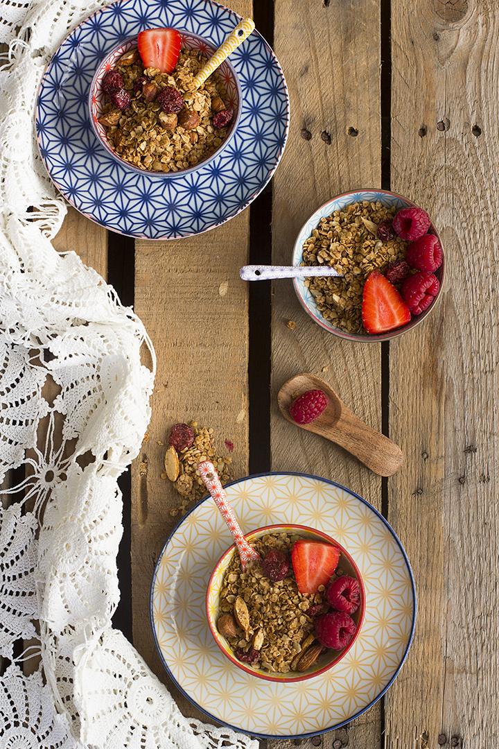 Granola casera clásica receta saludable y fácil 