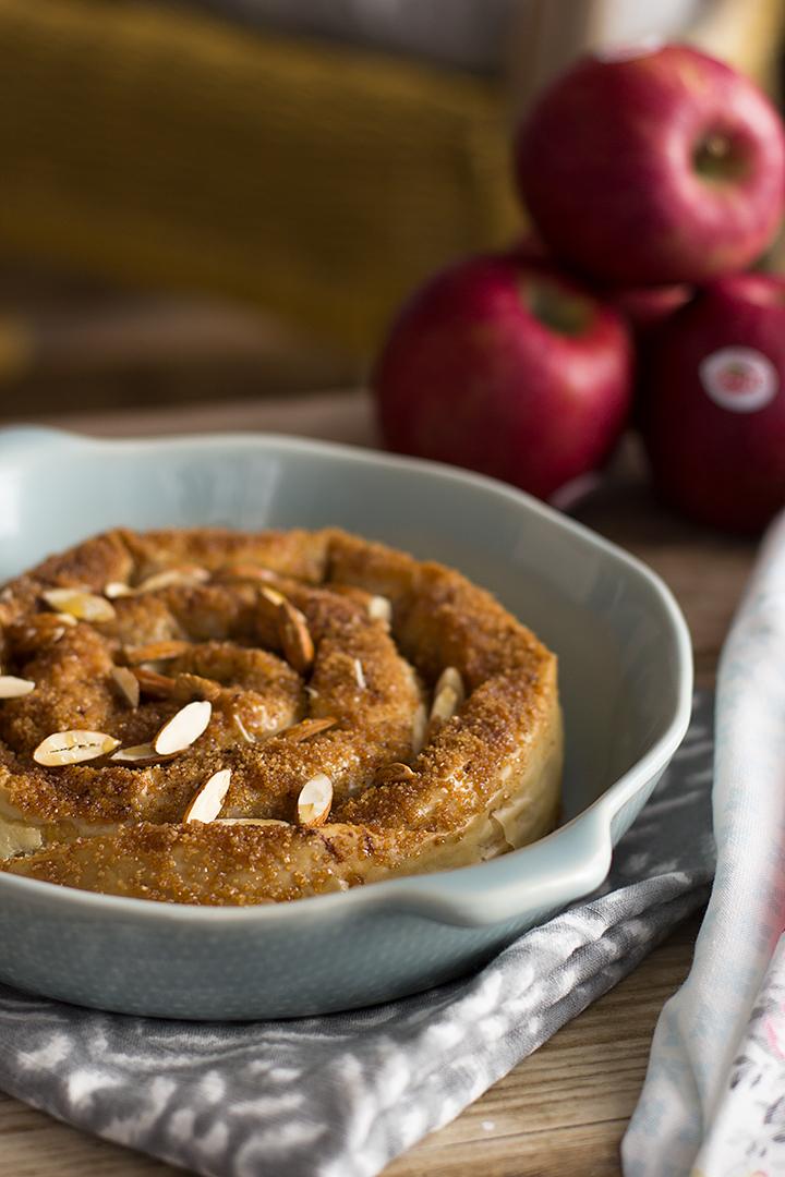Tarta de manzana y masa filo - Receta fácil 30 minutos