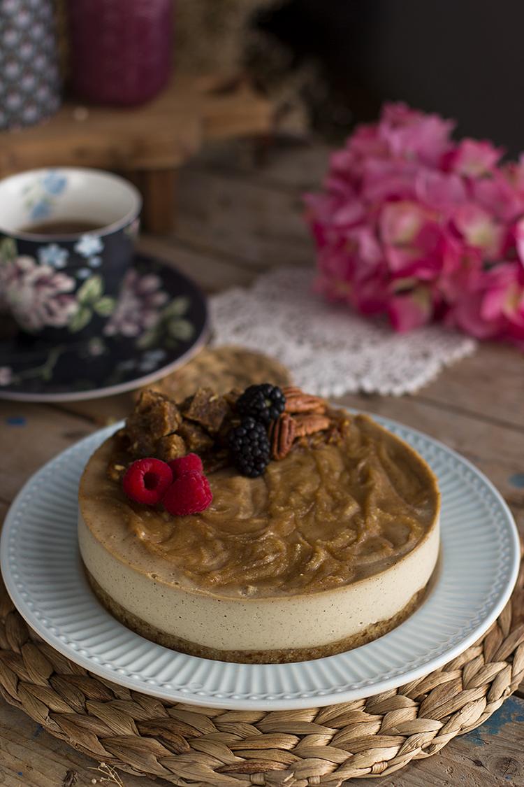 Cheesecake vegano de manzana receta fácil y saludable Cheesecake vegano de manzana receta fácil y saludable