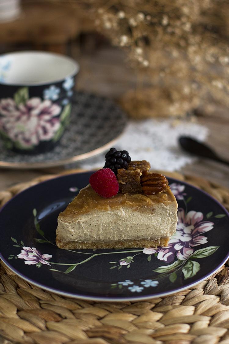 Cheesecake vegano de manzana receta fácil y saludable Cheesecake vegano de manzana receta fácil y saludable