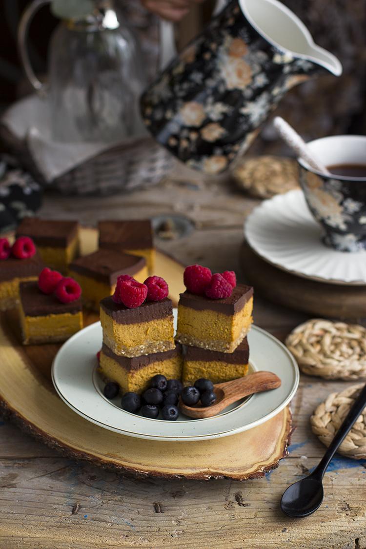 Cuadraditos de Calabaza y Chocolate Healthy Receta fácil Cuadraditos de Calabaza y Chocolate Healthy Receta fácil