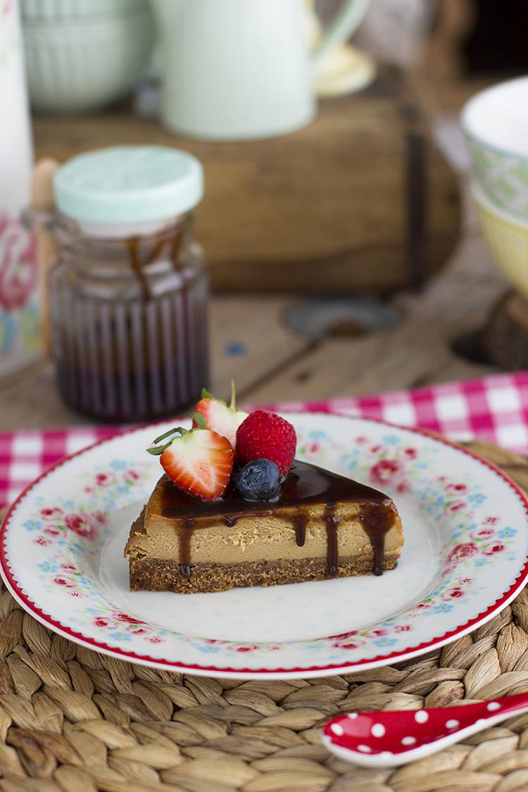 Cheesecake de Caramelo saludable con ingredientes sencillos Cheesecake de Caramelo saludable con ingredientes sencillos
