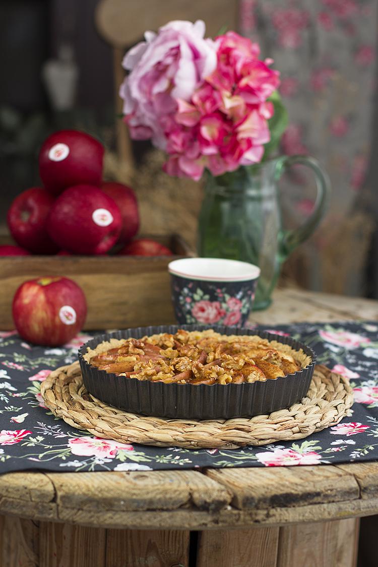 Tarta de Manzana fácil y sin azúcar super saludable