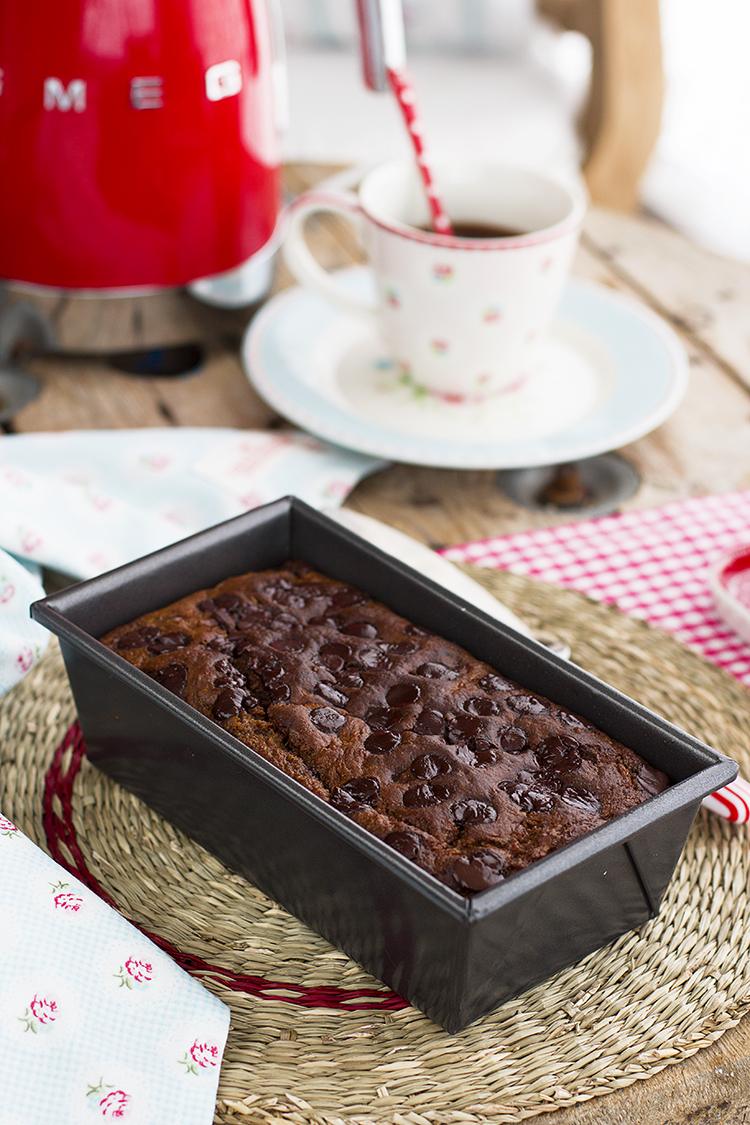 Plum cake de zanahoria y chocolate saludable, fácil y muy rico