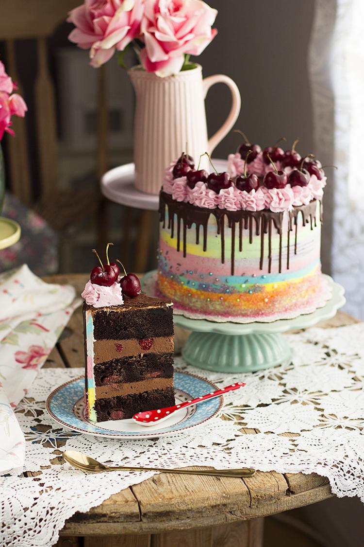 Tarta de Chocolate y Frambuesa por mis 100.000 seguidores en Instagram Tarta de Chocolate y Frambuesa por mis 100.000 seguidores en Instagram