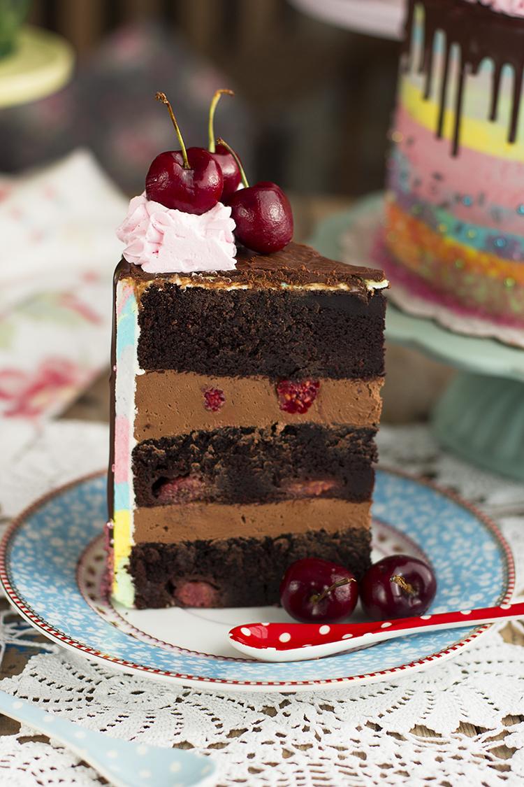 Tarta de Chocolate y Frambuesa por mis 100.000 seguidores en Instagram Tarta de Chocolate y Frambuesa por mis 100.000 seguidores en Instagram