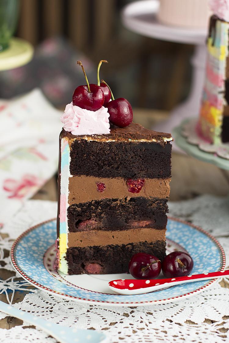 Tarta de Chocolate y Frambuesa por mis 100.000 seguidores en Instagram Tarta de Chocolate y Frambuesa por mis 100.000 seguidores en Instagram