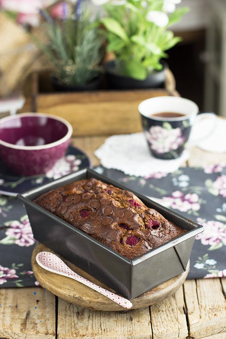 Plum Cake de Frambuesa y Chocolate super sano y delicioso Plum Cake de Frambuesa y Chocolate super sano y delicioso