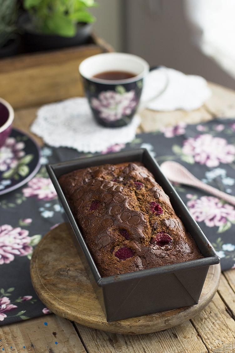 Plum Cake de Frambuesa y Chocolate super sano y delicioso Plum Cake de Frambuesa y Chocolate super sano y delicioso