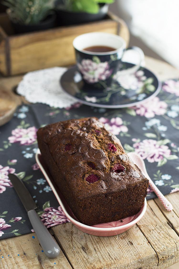 Plum Cake de Frambuesa y Chocolate super sano y delicioso Plum Cake de Frambuesa y Chocolate super sano y delicioso