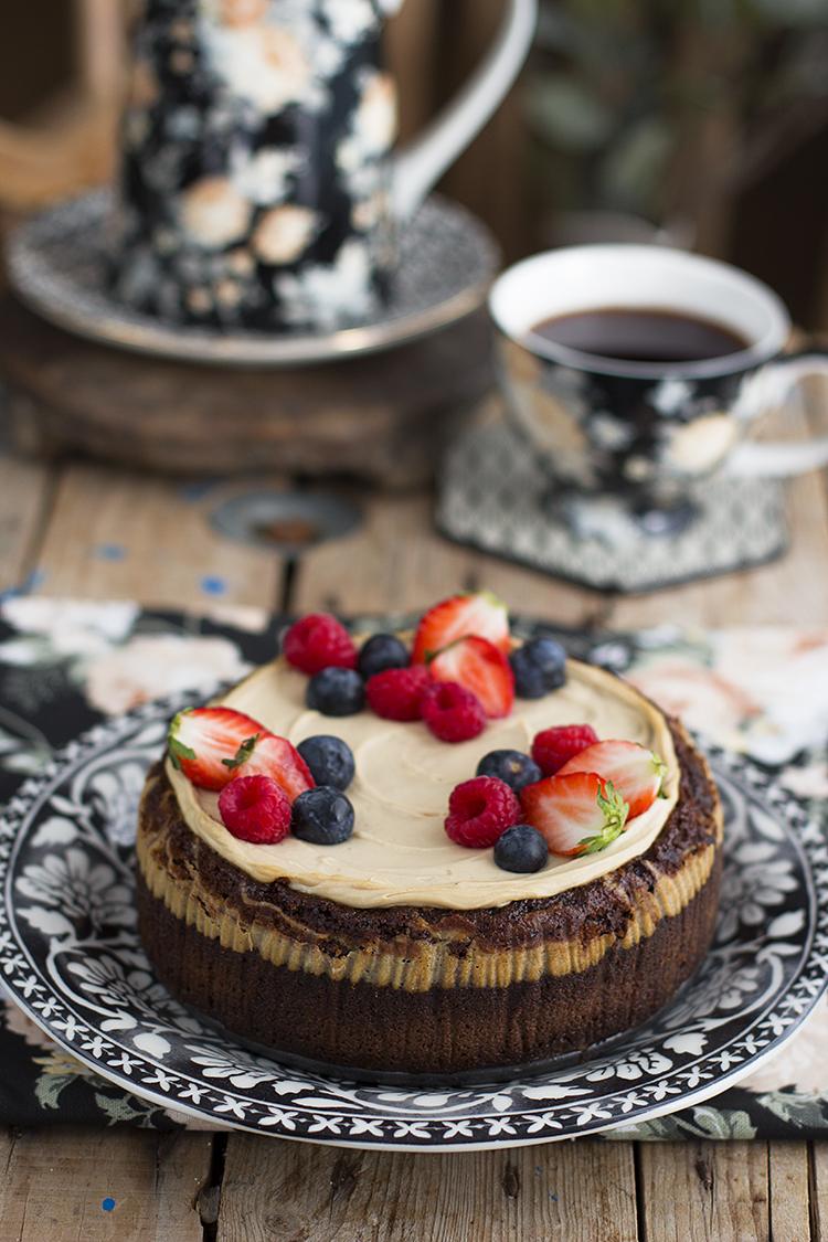 Brownie Cheesecake Saludable con mucho chocolate Brownie Cheesecake Saludable con mucho chocolate