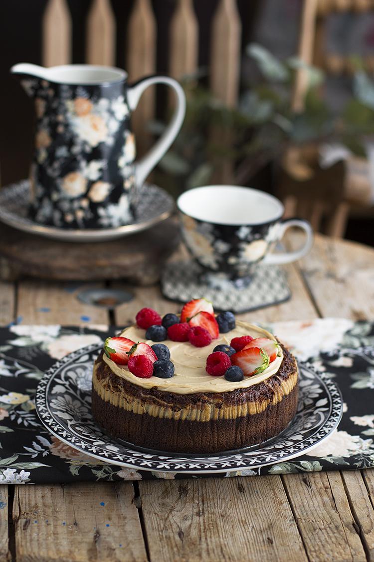 Brownie Cheesecake Saludable con mucho chocolate Brownie Cheesecake Saludable con mucho chocolate