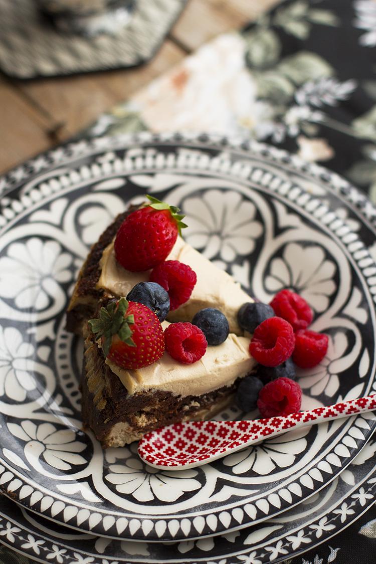 Brownie Cheesecake Saludable con mucho chocolate Brownie Cheesecake Saludable con mucho chocolate
