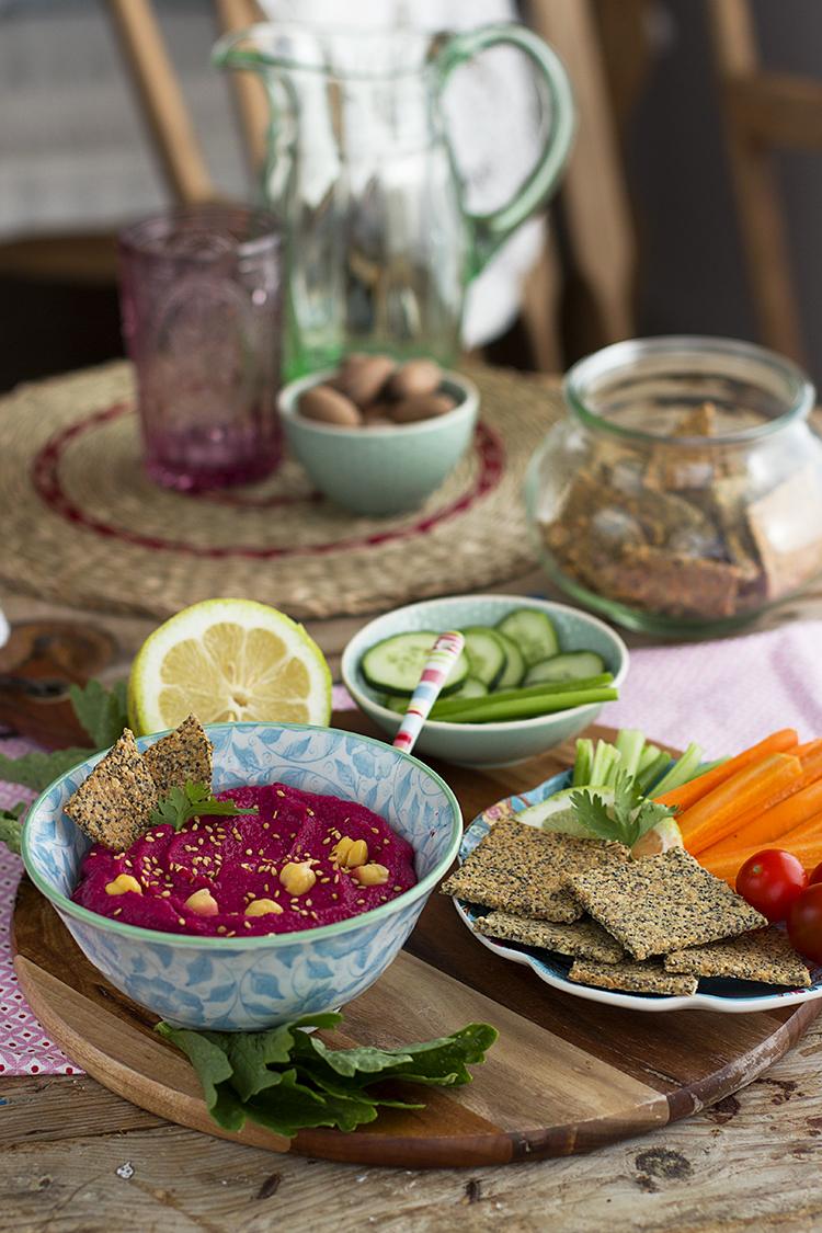 Hummus de Remolacha fácil en solo 5 minutos