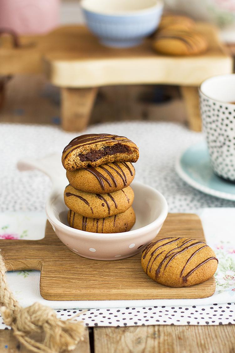 Galletas crujientes con Nutella saludables y super faciles de hacer