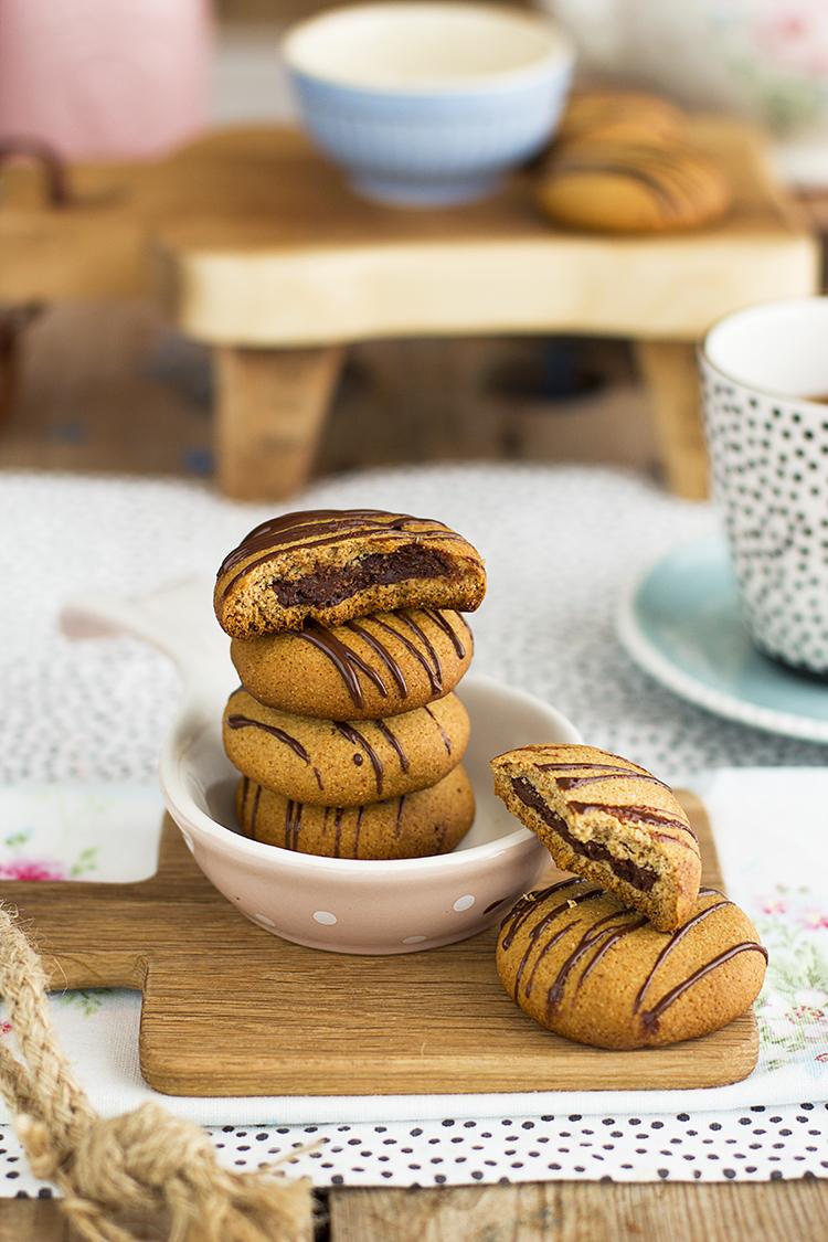 Galletas crujientes con Nutella saludables y super faciles de hacer