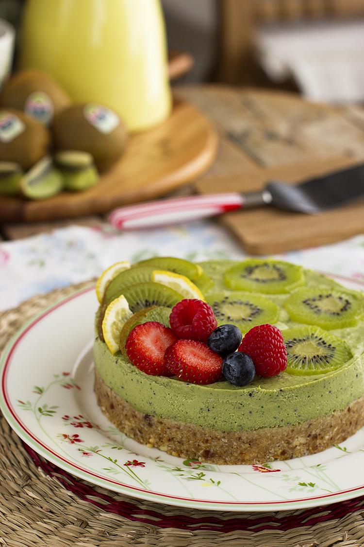 Tarta de Kiwis Fácil y saludable en solo 10 minutos