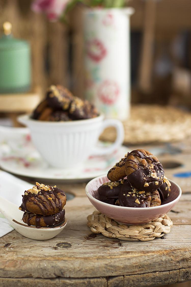 Cookies de Cacahuetes con solo 4 ingredientes, sencilla y saludable Cookies de Cacahuetes con solo 4 ingredientes, sencilla y saludable