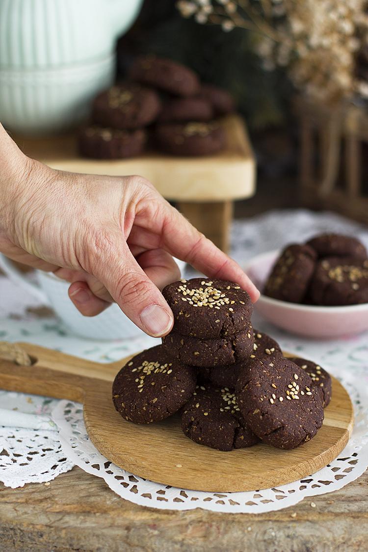 polvorones de chocolate saludables sin azúcar, sin gluten y saludables polvorones de chocolate saludables sin azúcar, sin gluten y saludables