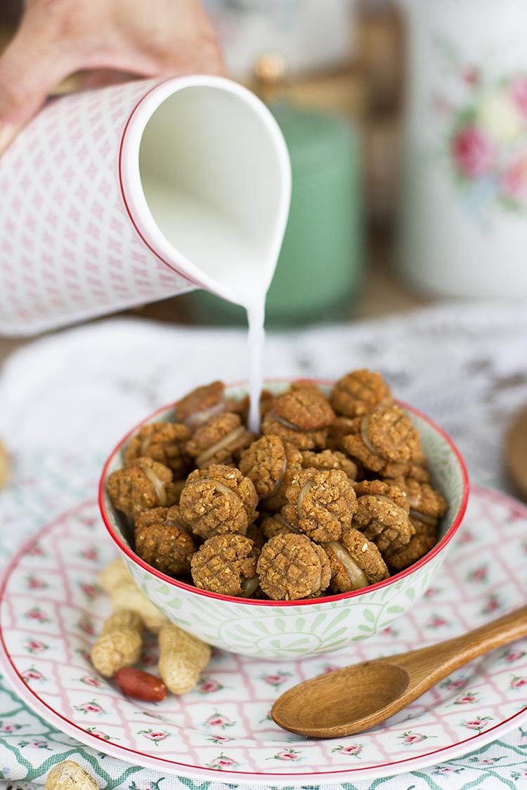 Cereales de Cookies de Cacahuete, receta saludable y fácil Cereales de Cookies de Cacahuete, receta saludable y fácil