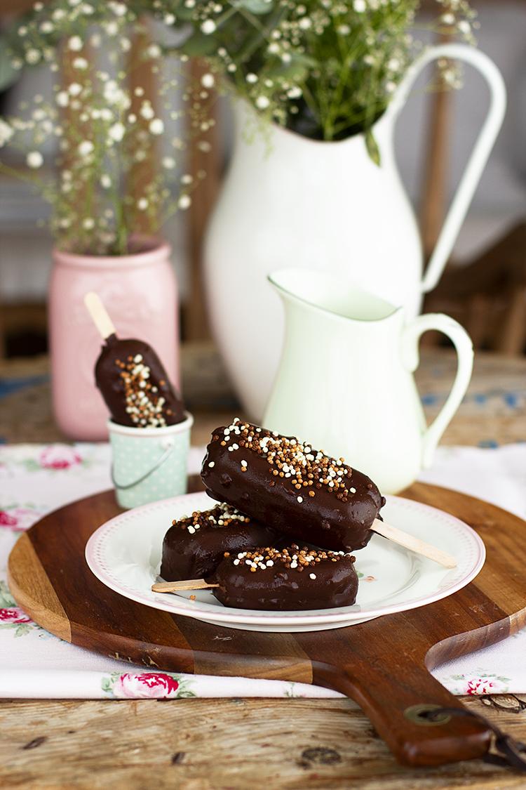 Magnum Doble Chocolate super fácil con 2 ingredientes y saludable Magnum Doble Chocolate super fácil con 2 ingredientes y saludable