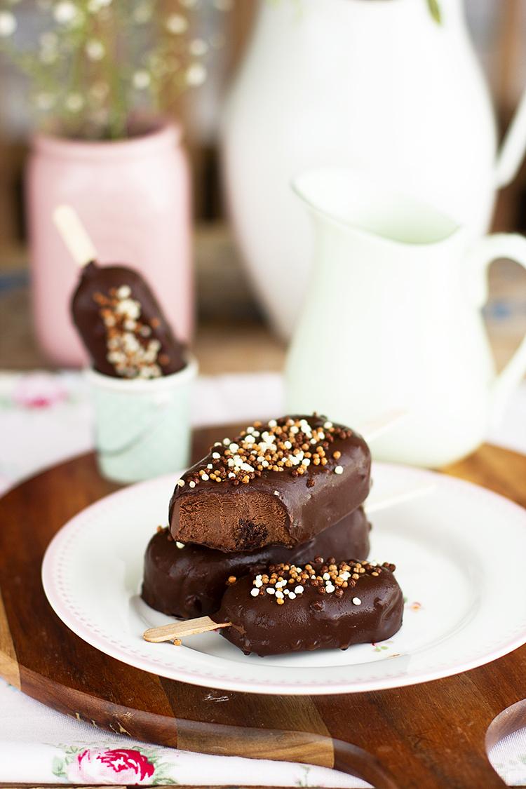 Magnum Doble Chocolate super fácil con 2 ingredientes y saludable Magnum Doble Chocolate super fácil con 2 ingredientes y saludable