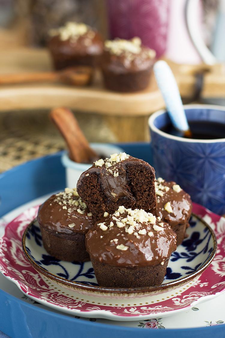 Muffins Ferrero Saludables, una combinación brutal de sabor y saludable Muffins Ferrero Saludables, una combinación brutal de sabor y saludable
