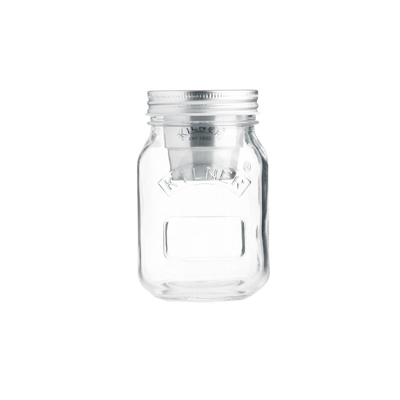 → Tarros de cristal tapa de silicona Snacks 125 ml (2) [Kilner]