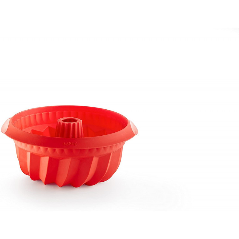 Lékué - Molde de silicona para tartas (11.0 in), color rojo