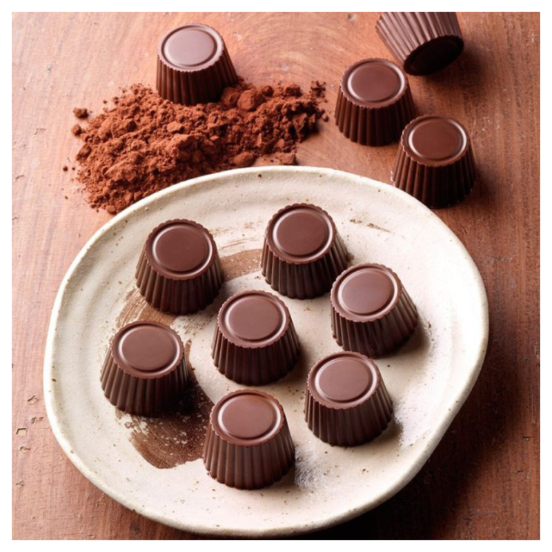 Molde silicona bombon chocolate 3 formas
