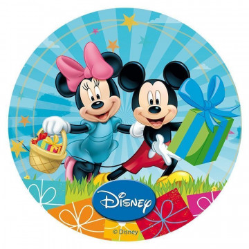 Oblea comestible Mickey y Minnie Regalos