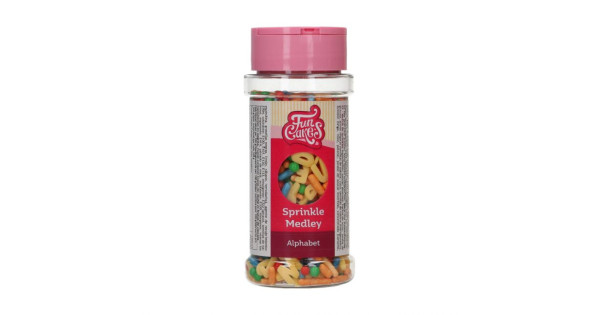 Sprinkles Mix Confeti Alfabeto 65 g Funcakes